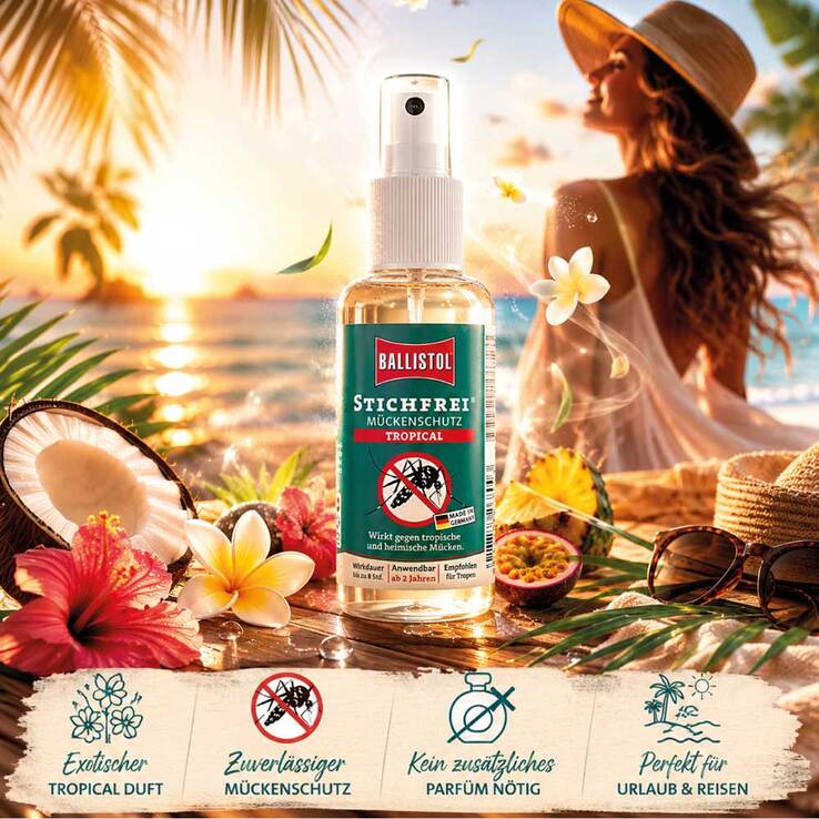 Ballistol Stichfrei Mückenschutz Tropical Pumpspray - 5