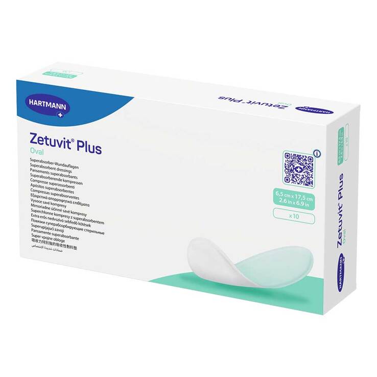 Zetuvit Plus Oval 6,5x17,5 cm Wundauflage - 1