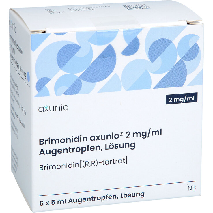 Brimonidin axunio 2 mg / ml Augentropfen Lösung - 1