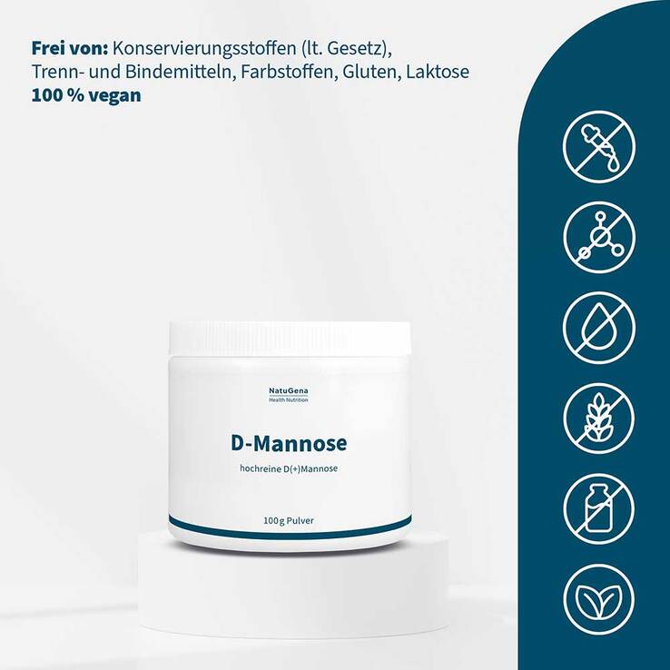 D-Mannose Hochrein + vegan Pulver - 2