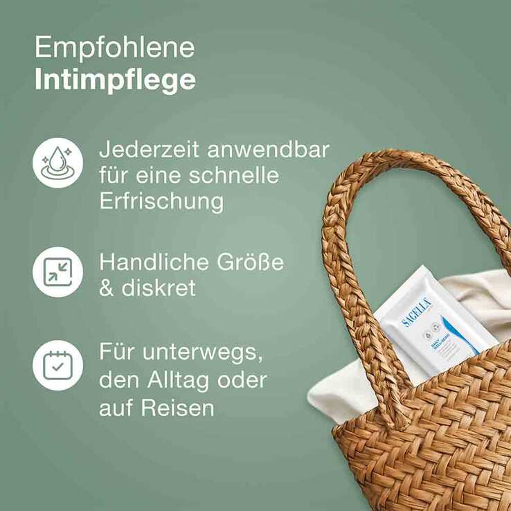 Sagella pH 4,5 Daily Well-Being Tücher - 5
