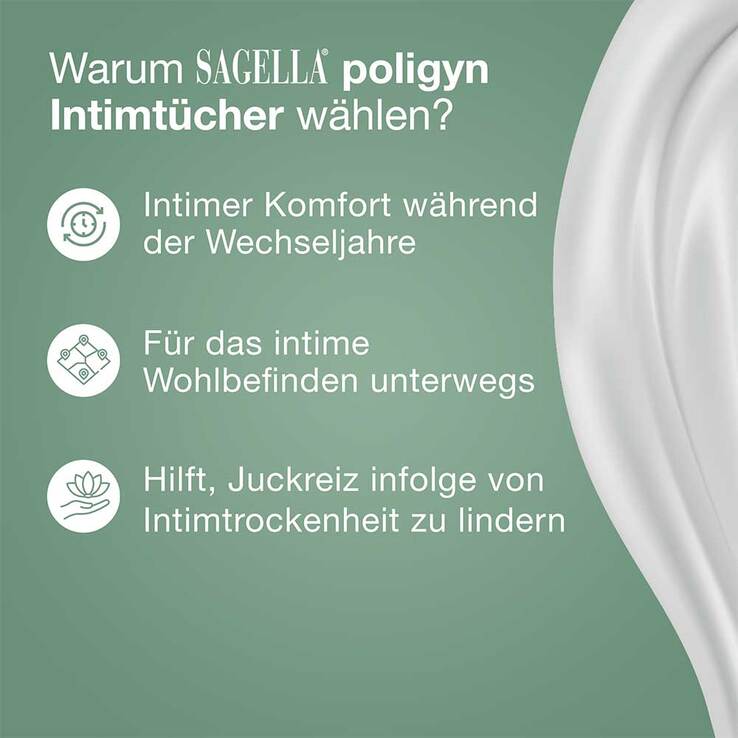 Sagella poligyn 50+ Reinigungstücher - 2