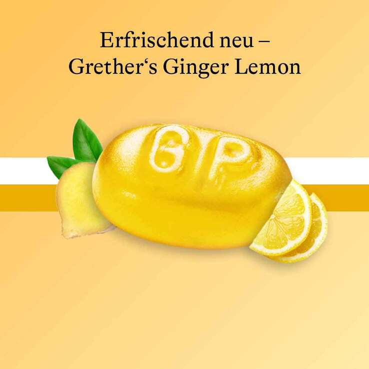 Grethers Ginger Lemon zuckerfrei Pastillen Dose - 3
