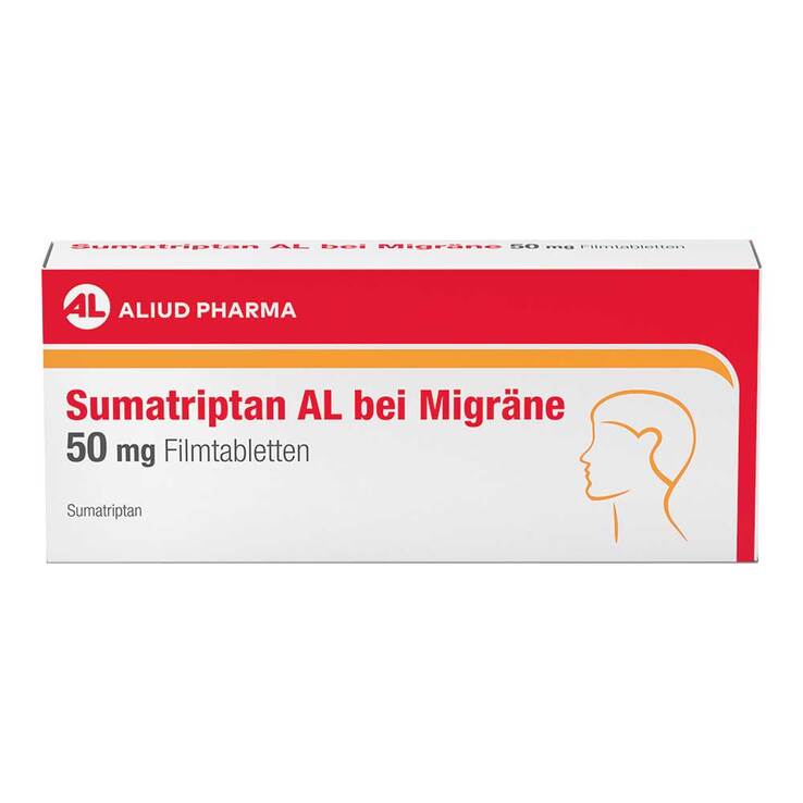 Sumatriptan AL bei Migräne 50 mg Filmtabletten - 1