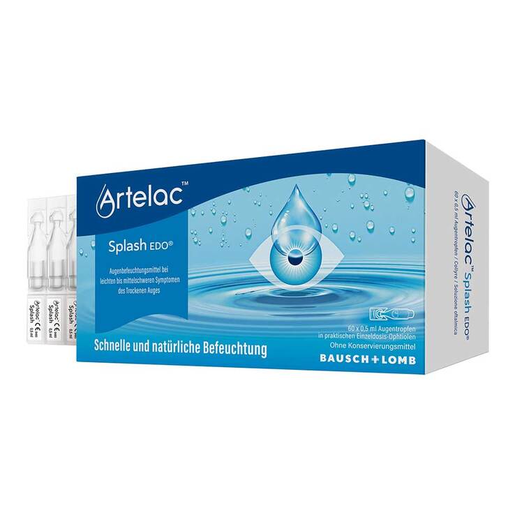 Artelac Splash EDO Augentropfen bei trockenen Augen - 1
