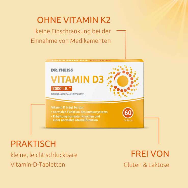 Dr. Theiss Vitamin D3 Tabletten 2000 I.E. - 4