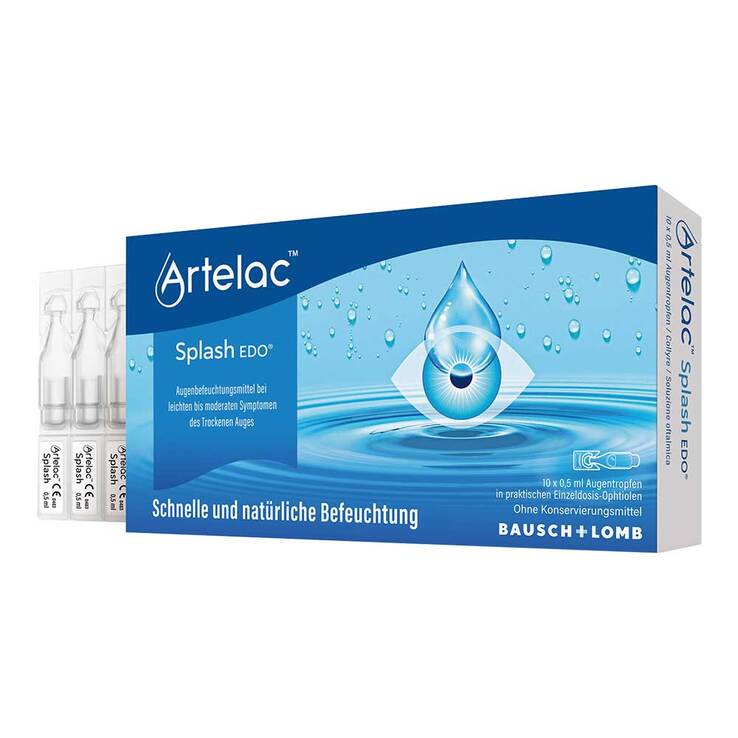 Artelac Splash EDO Augentropfen bei trockenen Augen 10X0.5 ml