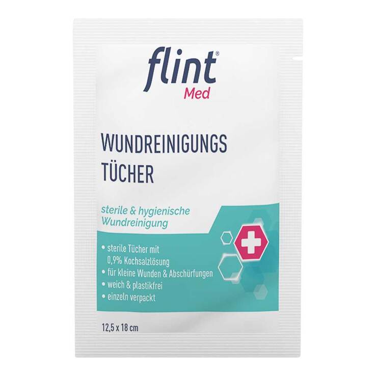 Flint Med Wundreinigungstücher steril 12,5x18 cm - 2