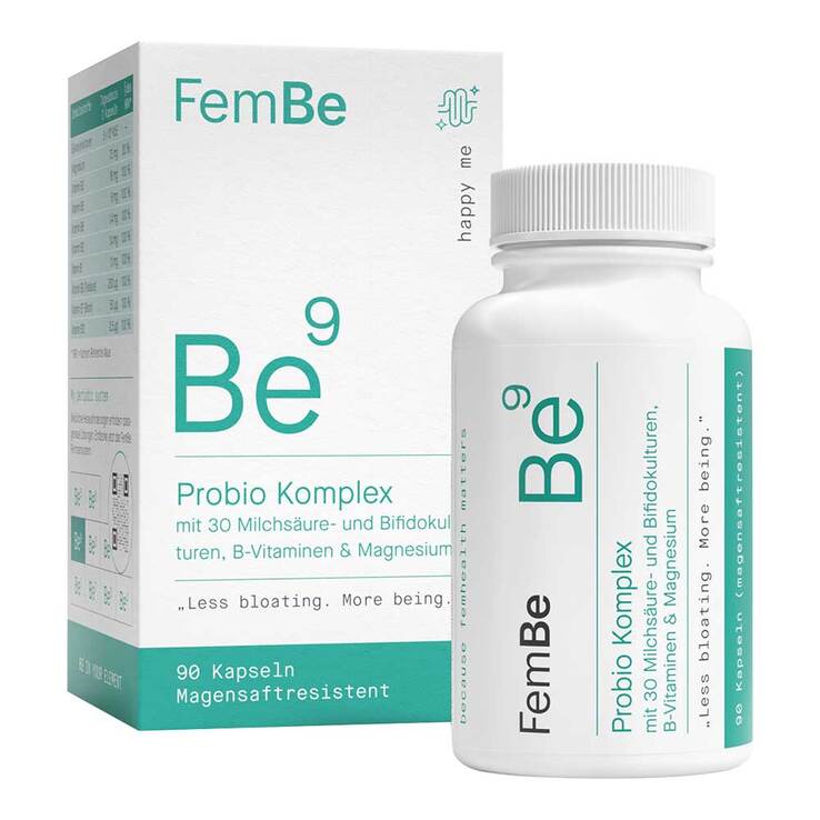 Fembe Be9 Probio Komplex Milchsäure Bifidokultivierte Bakterien-Vitamin Kapseln - 1