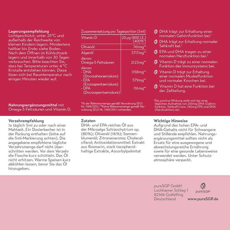Puresgp Omega-3 Öl Forte Tropfen - 6