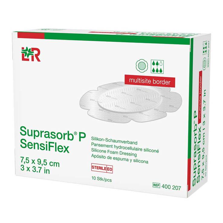 Suprasorb P Sensiflex multisite border 7,5x9,5cm - 1