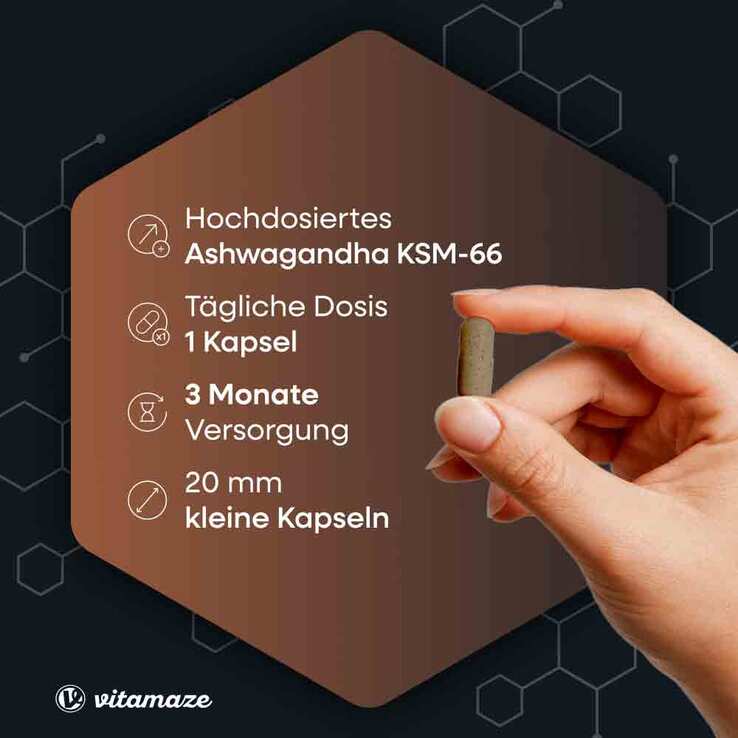 Ashwagandha Ksm-66 600mg Extrakt hochdos.veg.Kapseln - 2