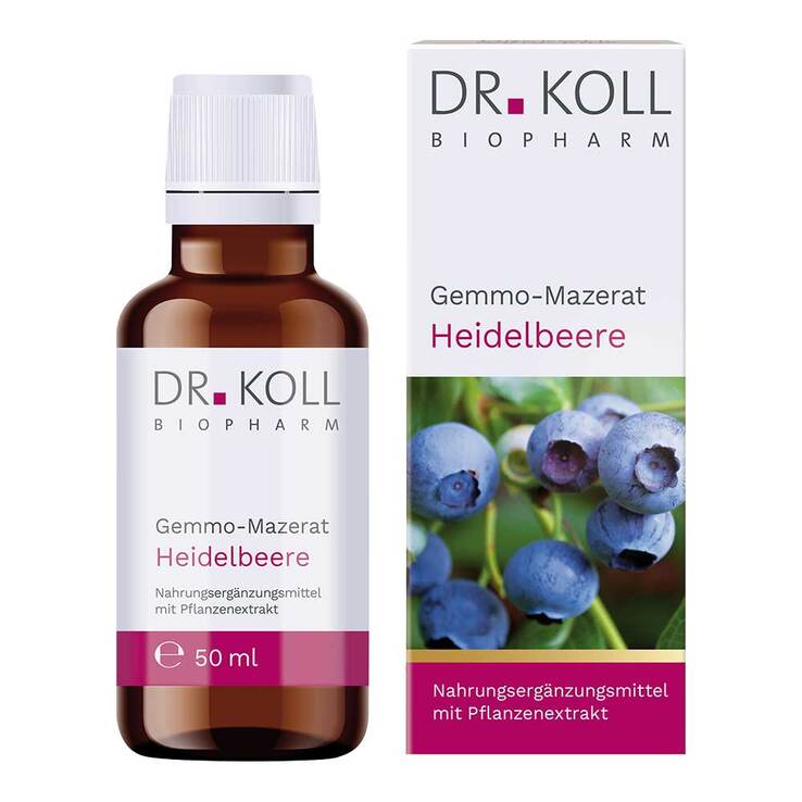 Gemmo-Mazerat Heidelbeere Dr. Koll Vaccinium Myrtillus Tropfen - 1