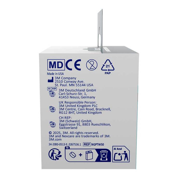 Nexcare Gentle Paper Tape 5 cmx5 m weiß Rolle - 6