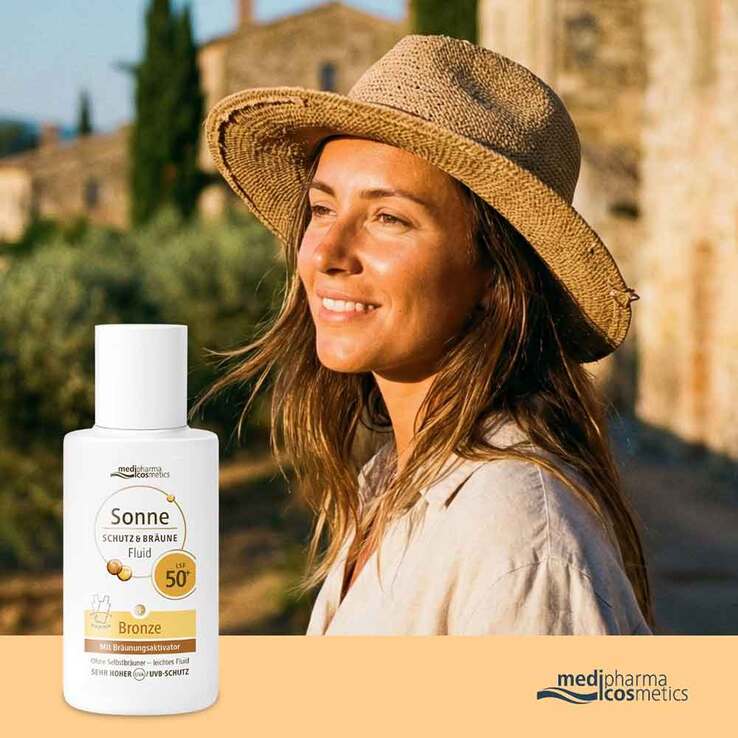 Sonne Schutz & Bräune Fluid bronze LSF 50 + - 3