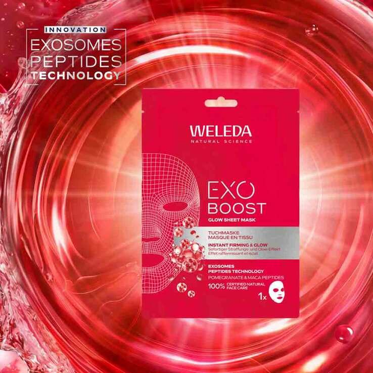 Weleda Exo Boost Firm & Lift Tuchmaske Granatapfel - 6