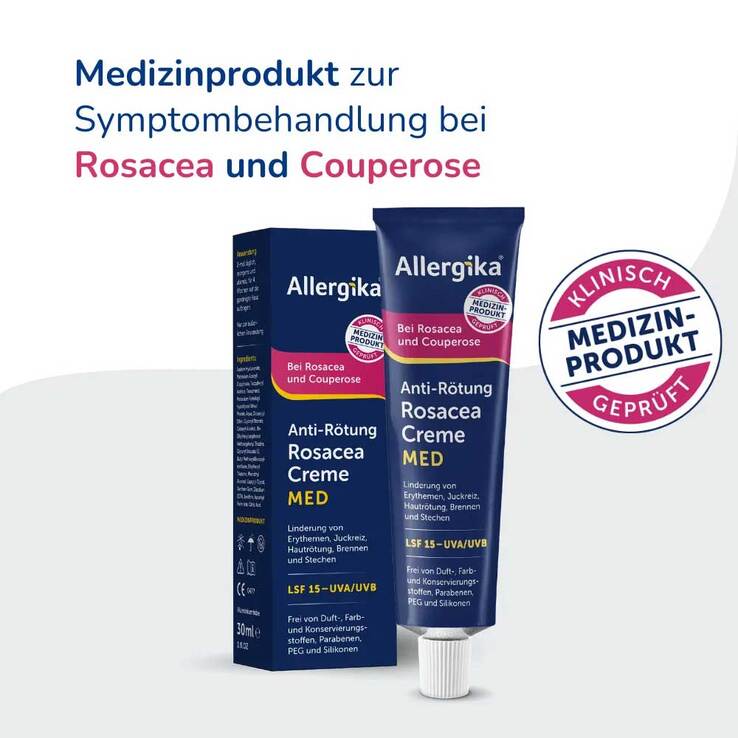 Allergika Anti-Rötung Rosacea Creme Med - 2