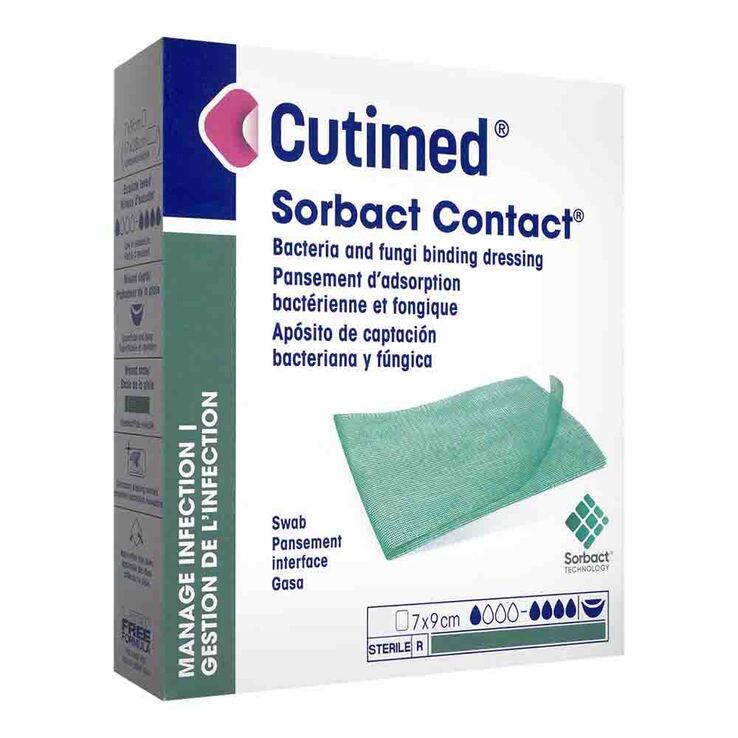 Cutimed Sorbact Contact Kompressen 7x9 cm - 1