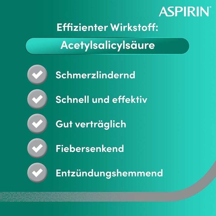 Aspirin 500 mg überzogene Tabletten - 5
