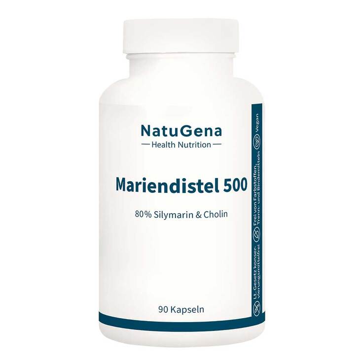 Mariendistel 500 Silymarin & Cholin vegan Kapseln - 1