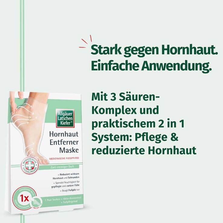 Allgäuer Latschenkiefer Hornhaut Entferner Maske Cremig - 3