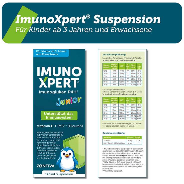 Imunoxpert Junior Susp Vitamin C + Beta-Glucan Suspension - 2