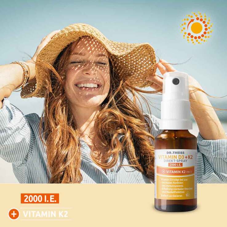Dr. Theiss Vitamin D3 + K2 Direkt-Spray 2000 I.E. - 2