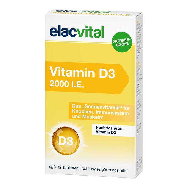 Elacvital Vitamin D3 2000 I.E. Filmtabletten - 1
