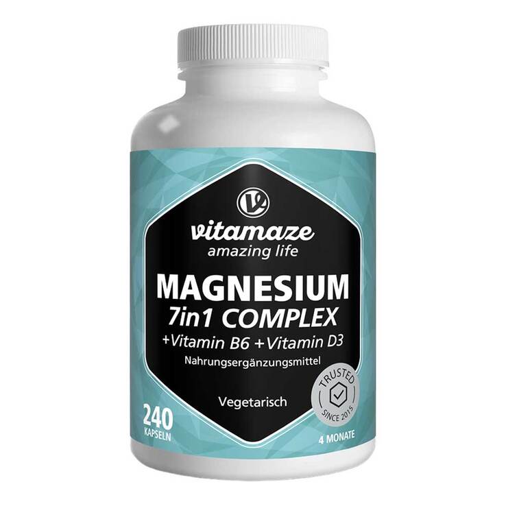 Magnesium 7IN1 Komplex + B6 + D3 Kapseln - 1