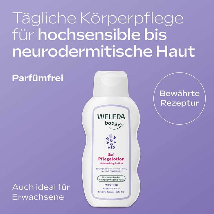 Weleda 3in1 weiße Malve Pflegelotion - 2