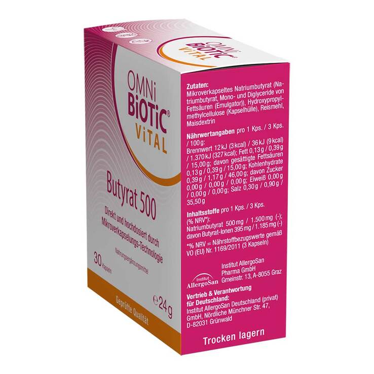 Omni Biotic Vital Butyrat 500 Kapseln - 2