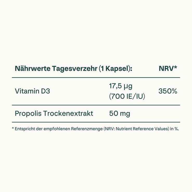 Heybee Vitamin D3 700 I.E. + Propolis Kapseln - 4