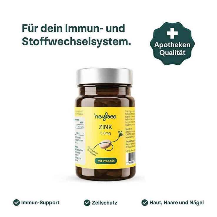 Heybee Zink 5,3 mg + Propolis Tabletten - 2