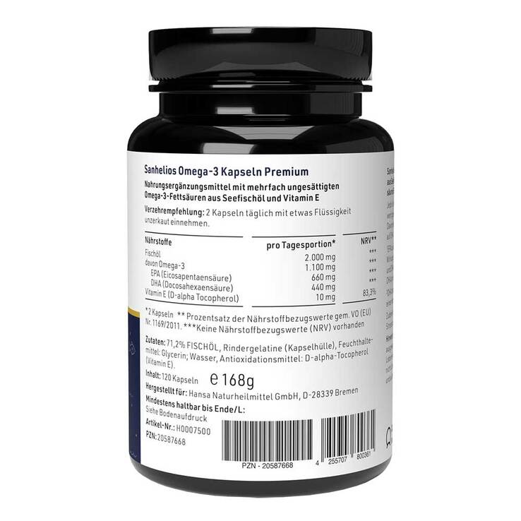 Sanhelios Premium Omega-3 Kapseln - 8