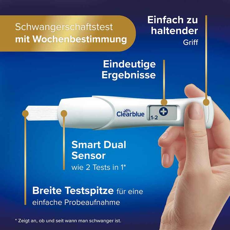 Clearblue Schwangerschaftstest Multicheck 4 + 1 Urin - 5