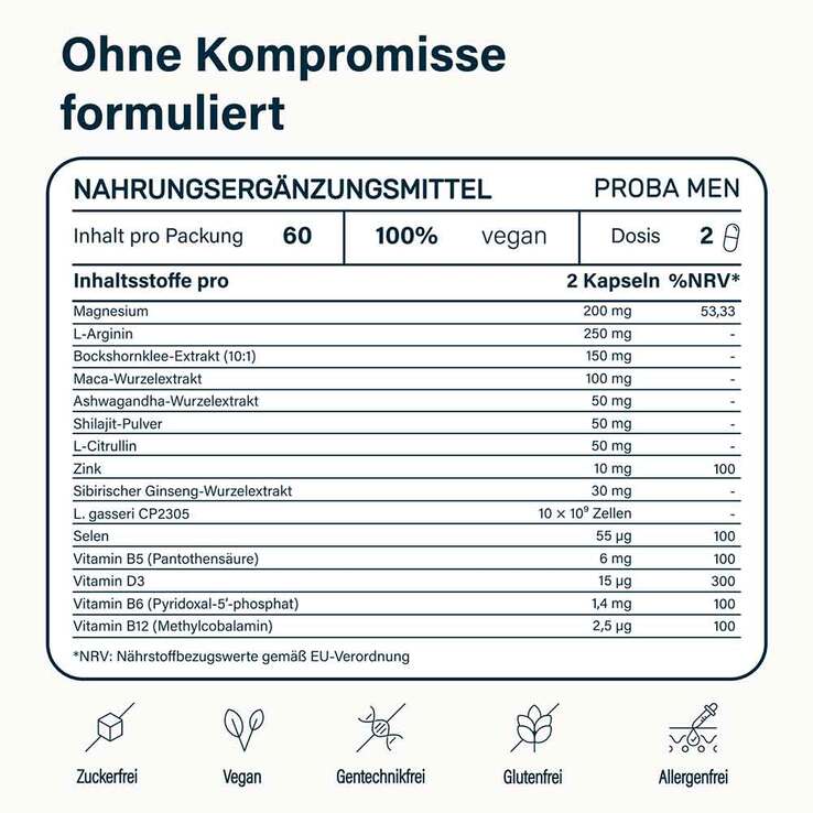 Nupure proba men Triple Komplex Pro Magnesium Kapseln - 3