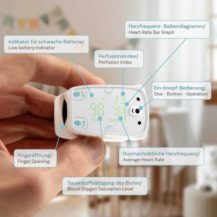 Pulox PO-235 Finger-Pulsoximeter für Kinder - 2