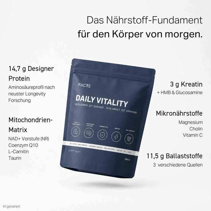 Facts Daily Vitality Ballastst.mit Protein & Kreatin - 3